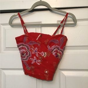 Embroidered Crop Top*